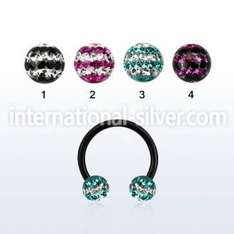 cbtfr5d horseshoes anodized surgical steel 316l belly button
