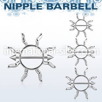 cnnp104 straight barbells surgical steel 316l nipple
