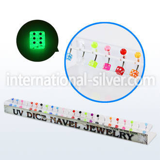 dabndi belly rings surgical steel 316l with acrylic parts belly button