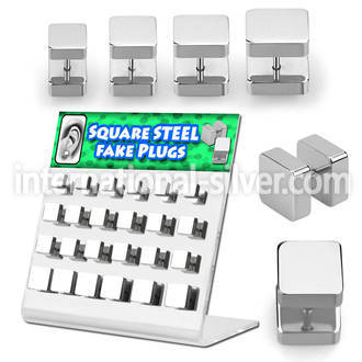 dacb130 cheaters  illusion plugs and tapers surgical steel 316l ear lobe