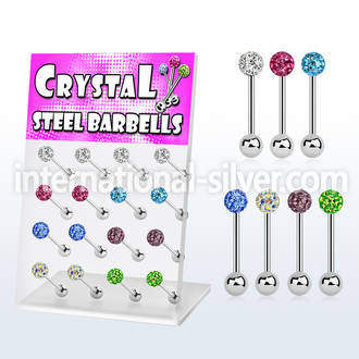 dacb38 straight barbells surgical steel 316l tongue