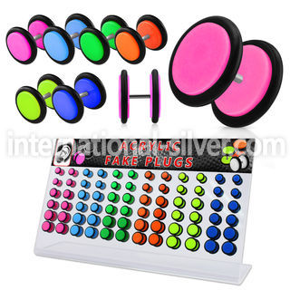 dacb89b cheaters  illusion plugs and tapers acrylic body jewelry belly button