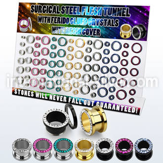 dapg181 tunnels gauges surgical steel 316l ear lobe