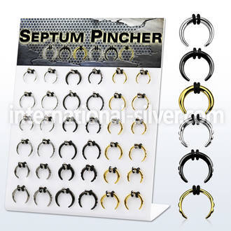 dapg182 tapers surgical steel 316l ear lobe