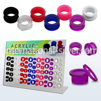 dapg40 tunnels gauges acrylic body jewelry ear lobe