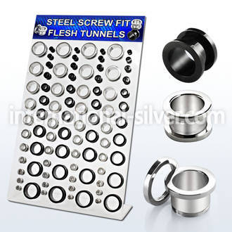 dapg52 tunnels gauges surgical steel 316l ear lobe