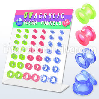 dapg5 tunnels gauges acrylic body jewelry ear lobe