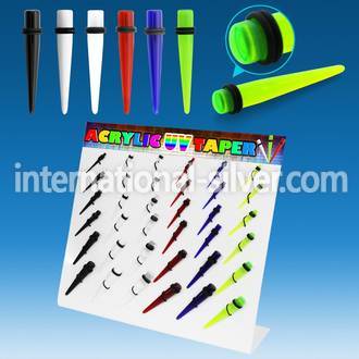 dmxp11 tapers acrylic body jewelry ear lobe