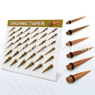 dmxp5 tapers organic body jewelry ear lobe