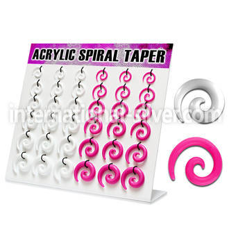 dmxp7 tapers acrylic body jewelry ear lobe