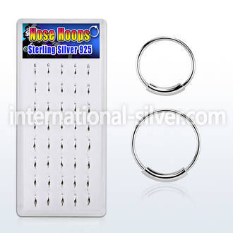 dnsm31 nose hoop silver 925 nose