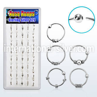 dnsm42 nose hoop silver 925 nose