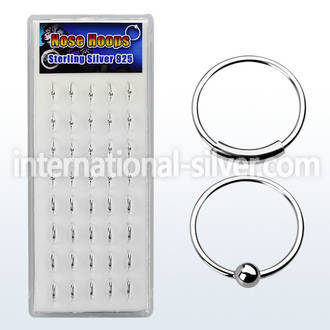 dnsm nose hoop silver 925 nose