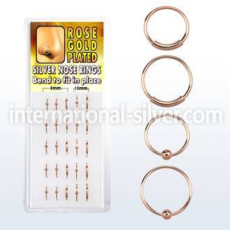 dnsp7 nose hoop silver 925 nose