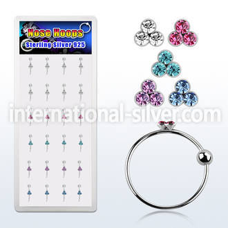 dnstrm nose hoop silver 925 nose