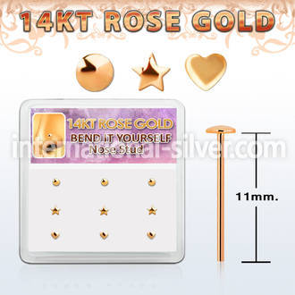 drys1 bend it to fit nose studs gold nose