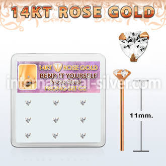 drys22 bend it to fit nose studs gold nose