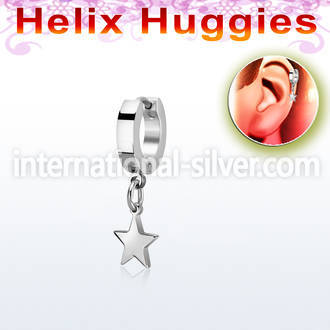 ehh770 stainless steel huggie piercing