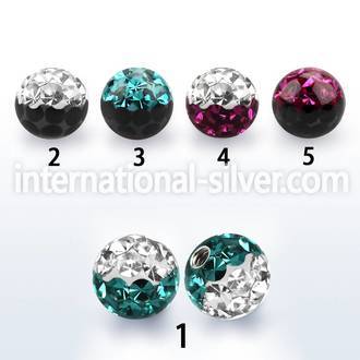 emfr5 loose body jewelry parts surgical steel 316l belly button
