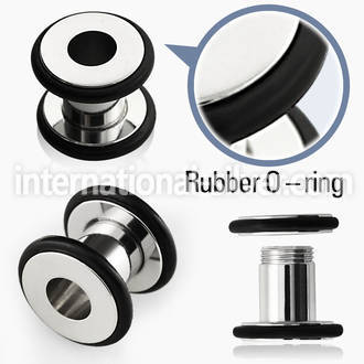 fpo tunnels gauges surgical steel 316l ear lobe