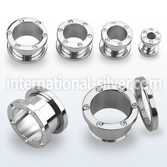 fsjpg tunnels gauges surgical steel 316l ear lobe