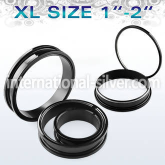 ftpgxl tunnels gauges anodized surgical steel 316l ear lobe