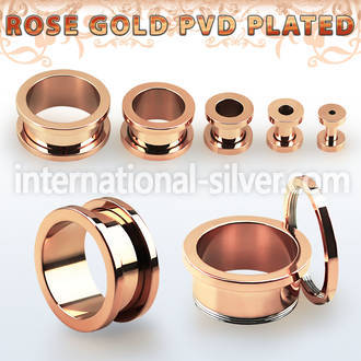 fttpg tunnels gauges anodized surgical steel 316l ear lobe