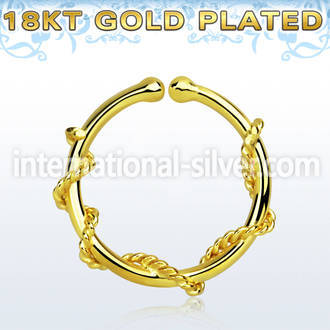 gpsep12j fake illusion body jewelry silver 925 septum