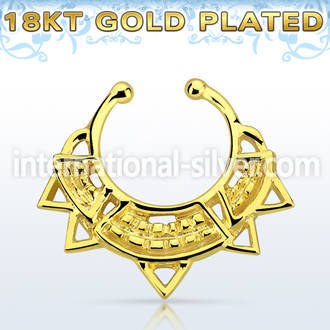 gpsepd10 fake illusion body jewelry silver 925 septum
