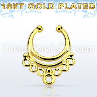 gpsepd1 fake illusion body jewelry silver 925 septum