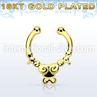 gpsepd2 fake illusion body jewelry silver 925 septum