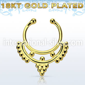 gpsepd4 fake illusion body jewelry silver 925 septum