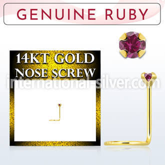 gscge5 l shape nose studs gold nose