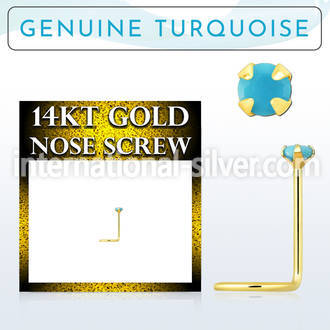 gscge7 l shape nose studs gold nose