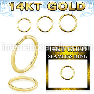 gsel20 seamless segment rings gold eyebrow