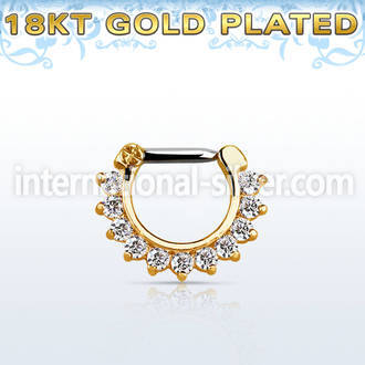 gsepc14 fake illusion body jewelry silver 925 septum