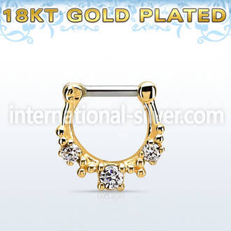 gsepl14 fake illusion body jewelry silver 925 septum