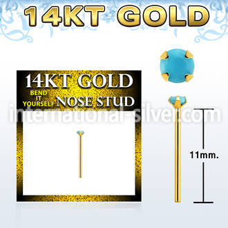 gyge7 bend it to fit nose studs gold nose