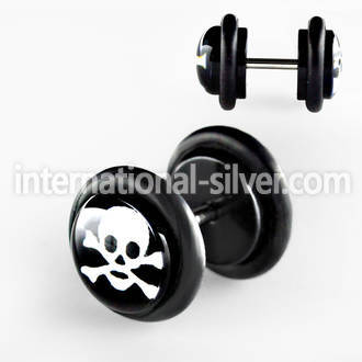 ilvgr16 cheaters  illusion plugs and tapers acrylic body jewelry belly button