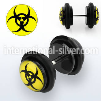 ilvgr65 cheaters  illusion plugs and tapers acrylic body jewelry belly button