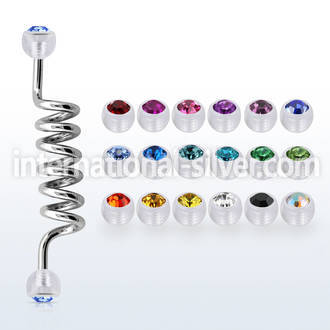 indajb5 straight barbells surgical steel 316l with acrylic parts helix