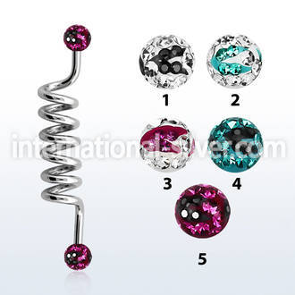 indfr5c straight barbells surgical steel 316l helix