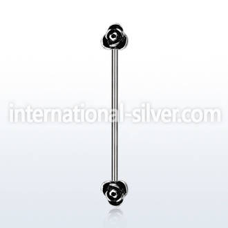 indsh24 straight barbells surgical steel 316l ear lobe