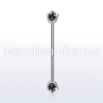 indsh29 straight barbells surgical steel 316l ear lobe