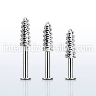 lbescw labrets lip rings surgical steel 316l labrets chin