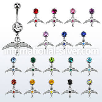 mcd463 belly rings surgical steel 316l belly button