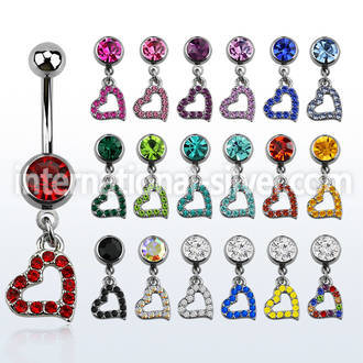 mcd542 belly rings surgical steel 316l belly button