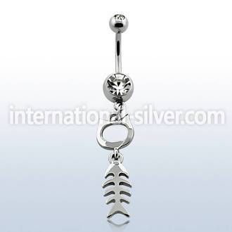 mcd546 belly rings surgical steel 316l belly button