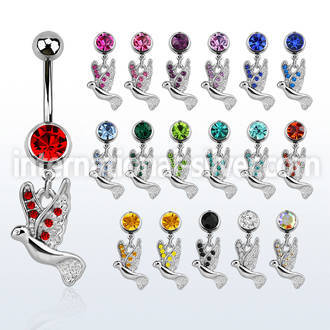 mcd550 belly rings surgical steel 316l belly button