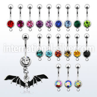 mcd569 belly rings surgical steel 316l belly button